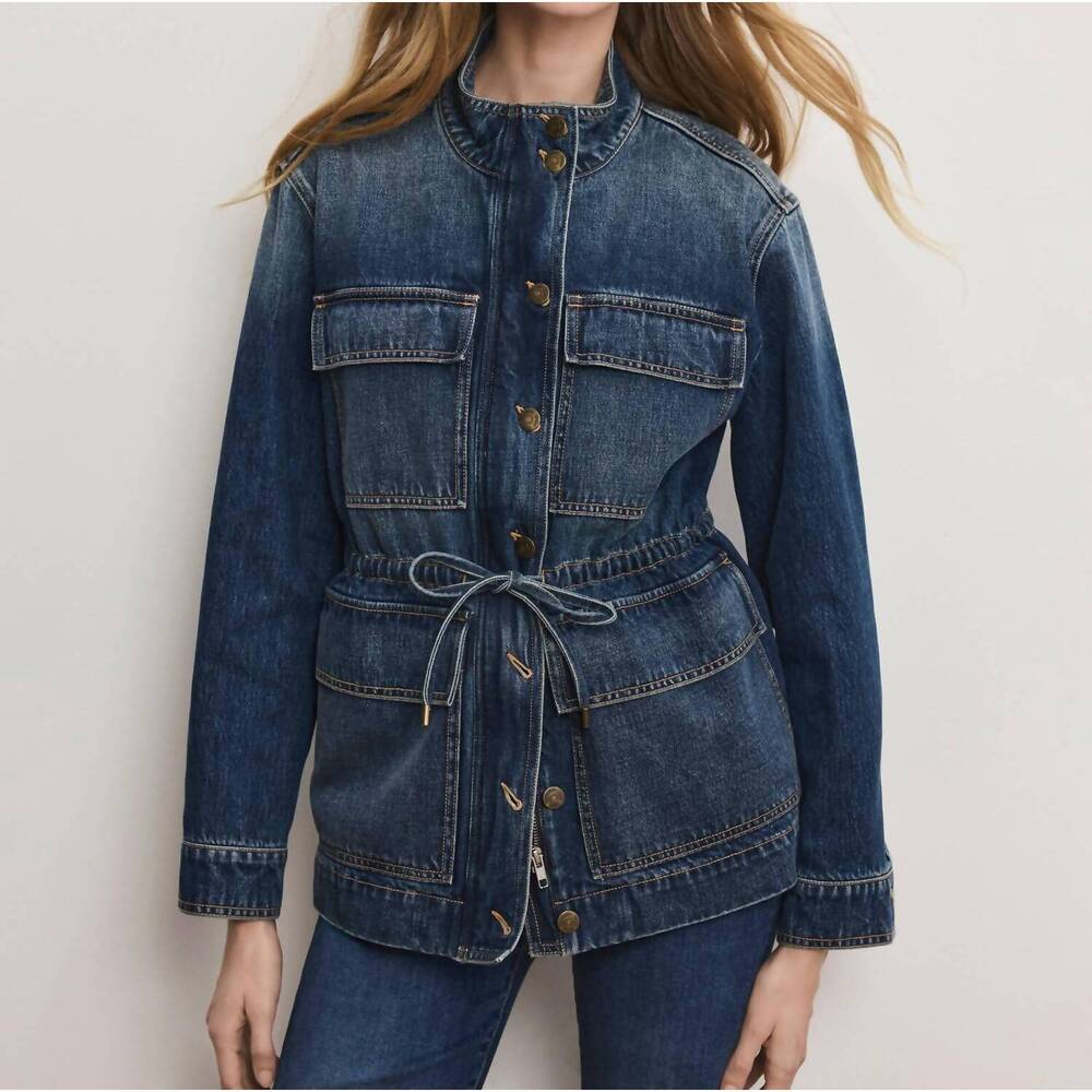 NEW VERONICA BEARD truman denim jacket in city lights